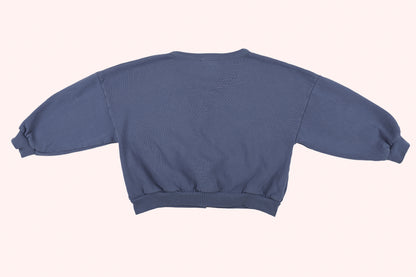 We are Kids Sweatshirt Cardigan Blue