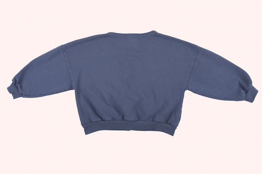 We are Kids Sweatshirt Cardigan Blue