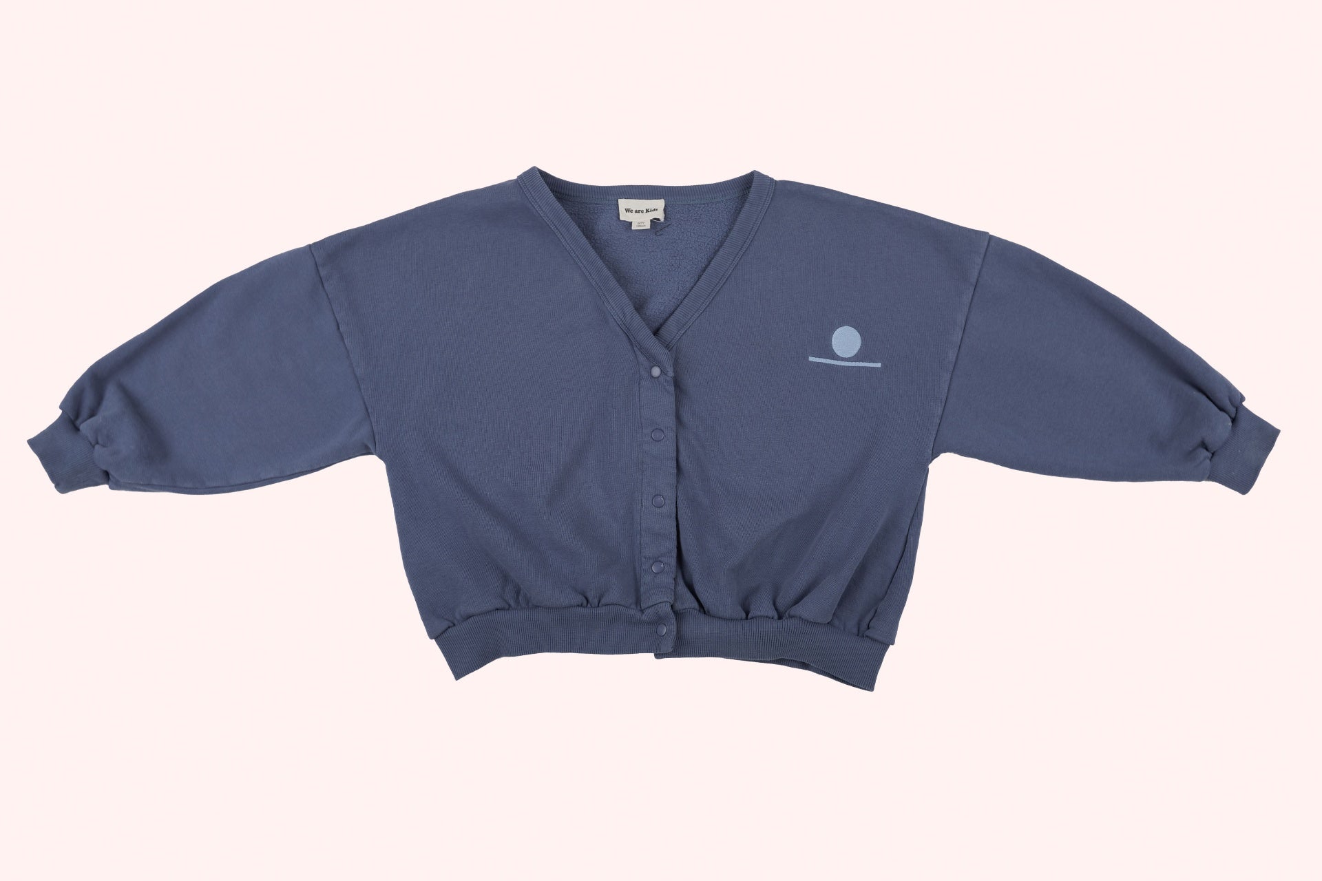 We are Kids Sweatshirt Cardigan Blue