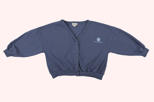 We are Kids Sweatshirt Cardigan Blue