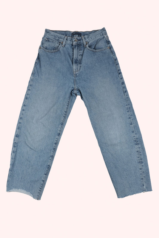 Levi's Jeans 24 Blue Barrel Crop