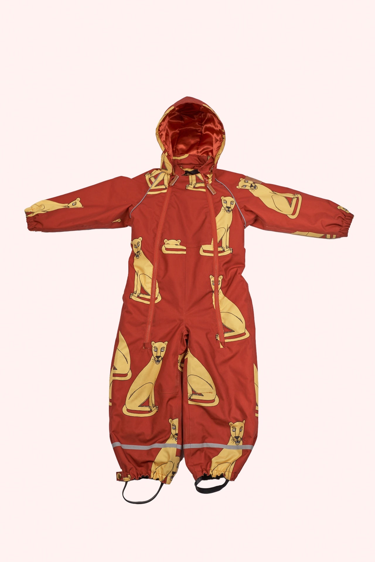 Mini Rodini Kid's waterproof Snowsuit Red