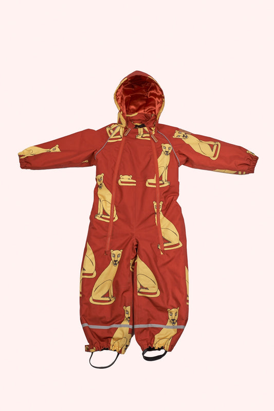 Mini Rodini Kid's waterproof Snowsuit Red