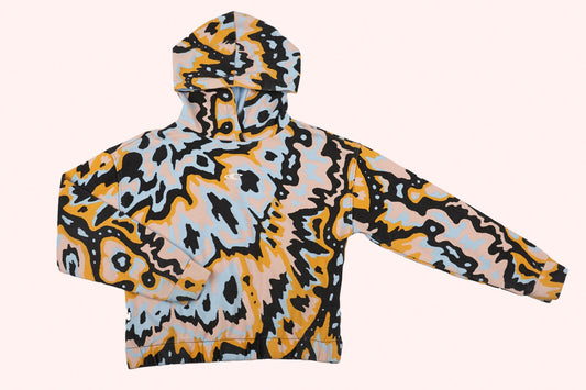 O'Neill Sweatshirt 140 Light Blue Orange Black Tie Dye