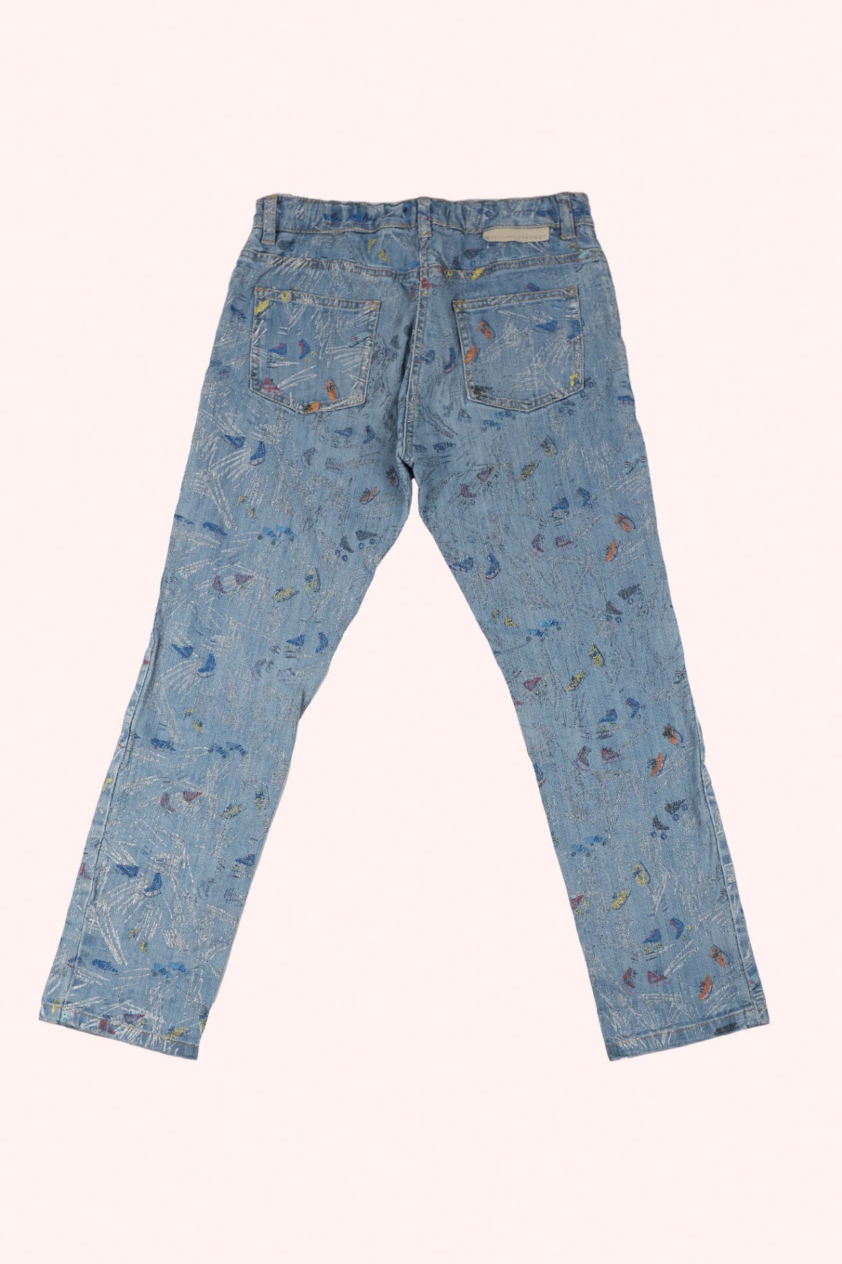 Stella McCartney Kids Jeans 152 Light Blue / skating print