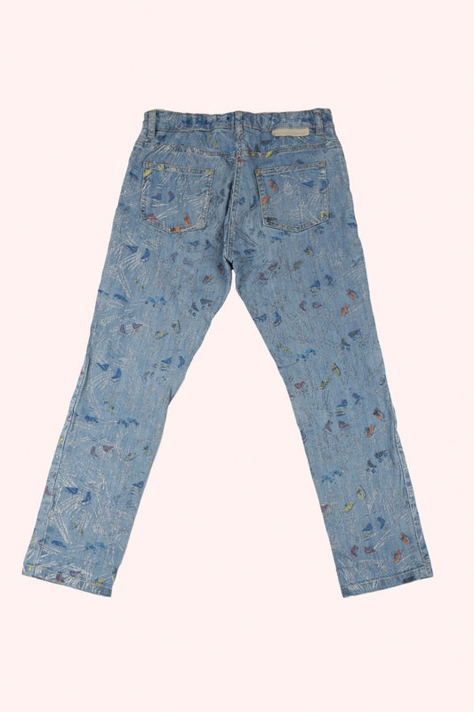 Stella McCartney Kids Jeans 152 Light Blue / skating print