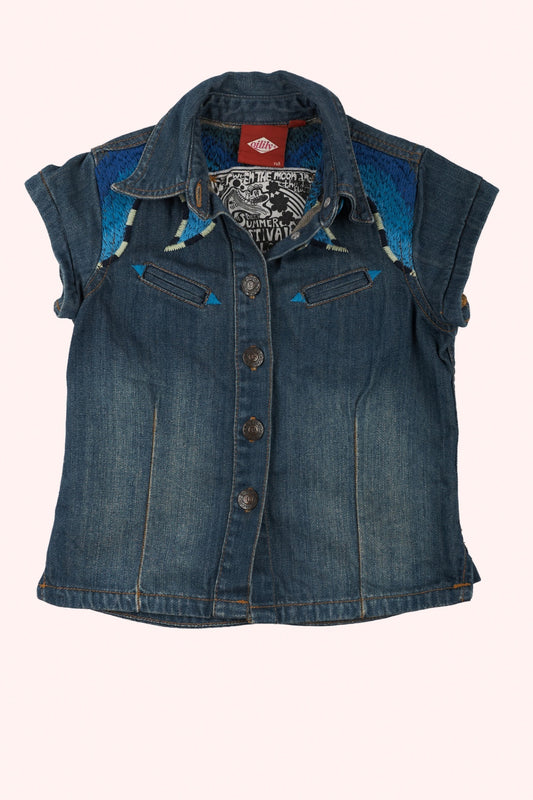 Oilily Denim Vest 124 Blue