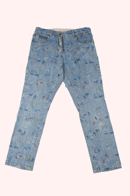 Stella McCartney Kids Jeans 152 Light Blue / skating print