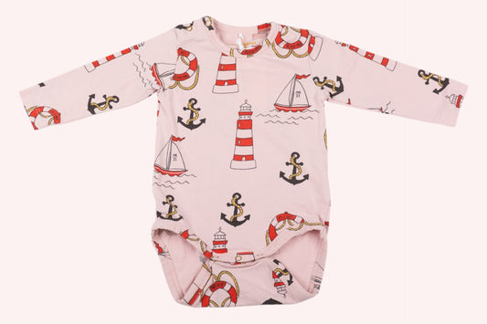 Mini Rodini Baby Bodysuit Pink
