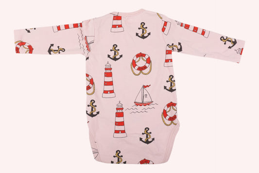 Mini Rodini Baby Bodysuit Pink