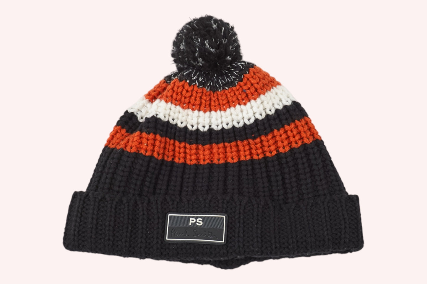 Paul Smith Wooly hat 50 Black, Orange, White