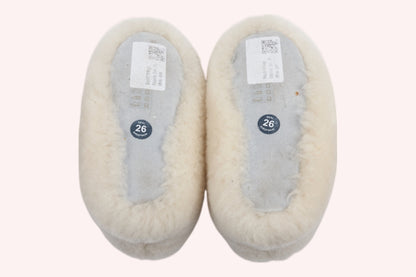 Unbranded Slippers White Lambswool