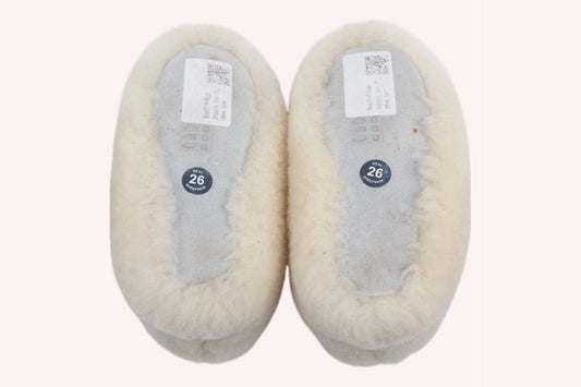 Unbranded Slippers White Lambswool