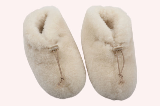 Unbranded Slippers White Lambswool
