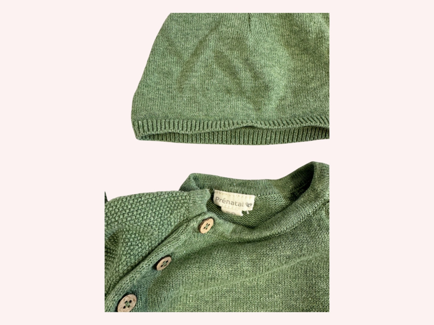 Prenatal Jumpsuit with hat Green