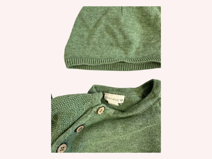 Prenatal Jumpsuit with hat Green