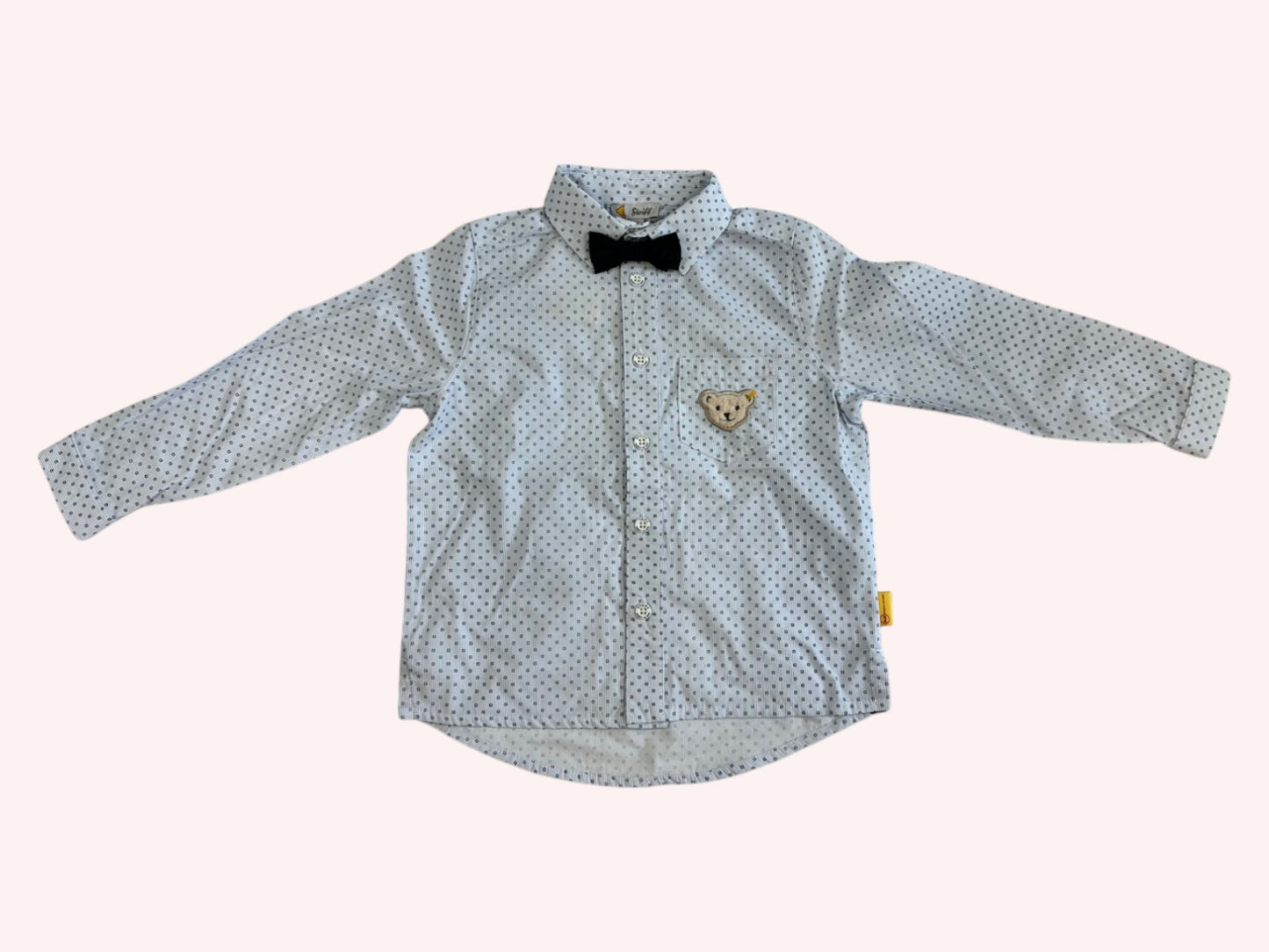 Steiff Oxford Shirt White with Bowtie