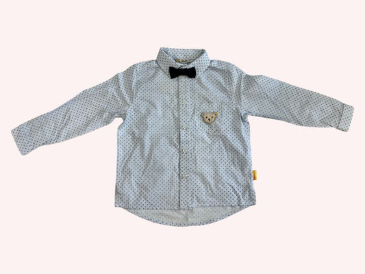 Steiff Oxford Shirt White with Bowtie