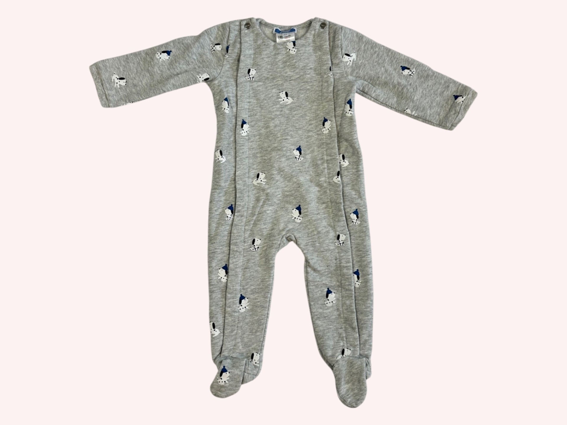 Petit Bateau Onesie Grey