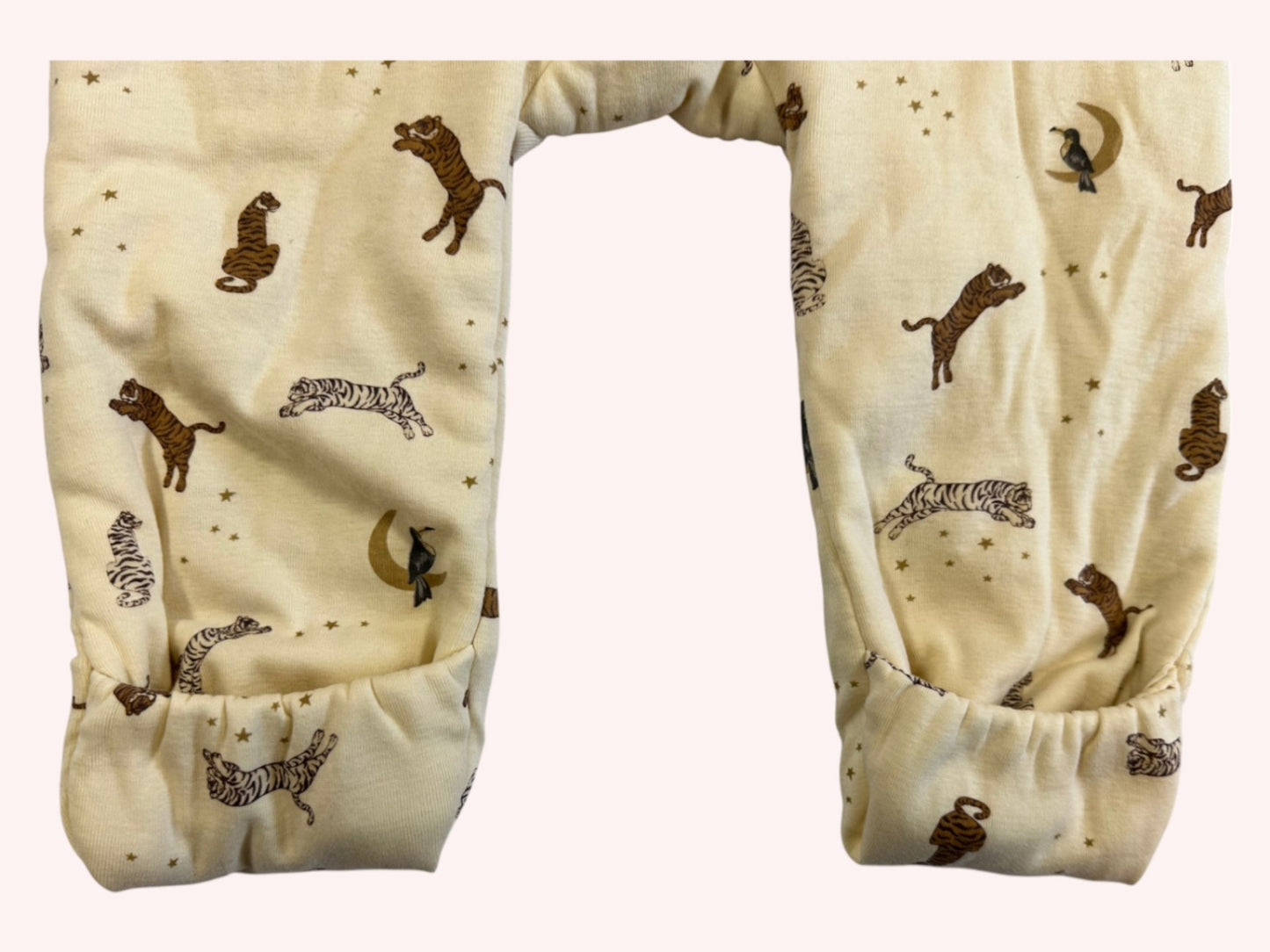 Konges Sløjd Baby Warm Onesie Beige with animal print