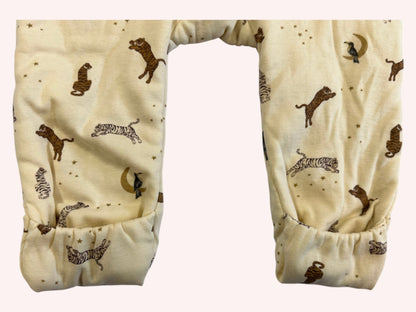 Konges Sløjd Baby Warm Onesie Beige with animal print