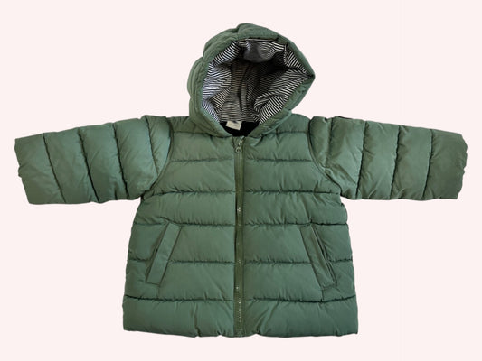 Petit Bateau Puffer Jacket Green