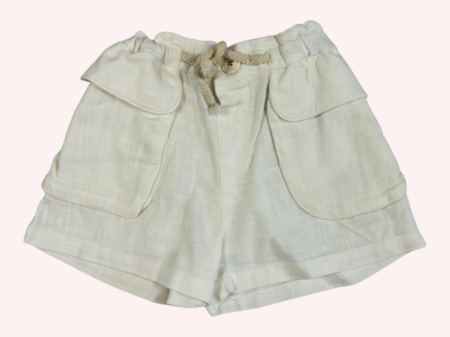 Zara Shorts Cream White