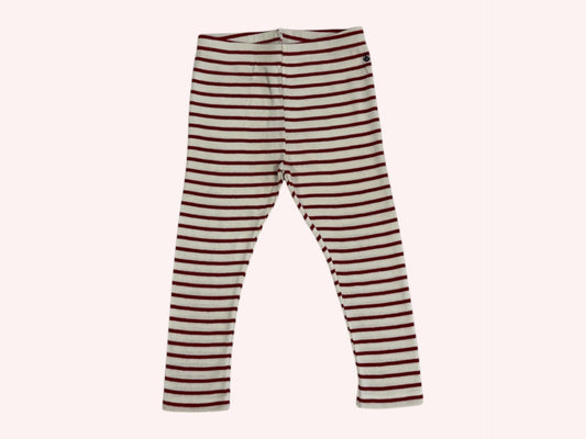 Petit Bateau Leggings Red with stripes