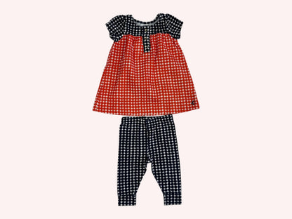 Petit Bateau Newborn Dress with Leggings
