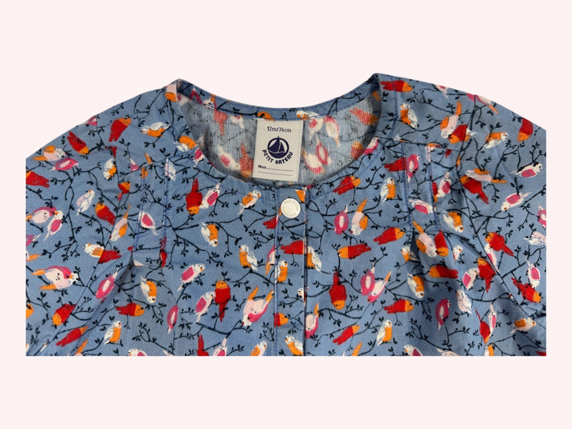 Petit Bateau Sweet Flower Blouse Blue