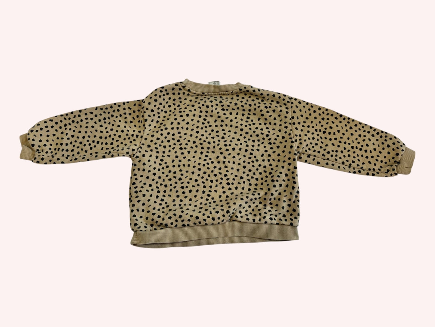 H&M Sweatshirt Beige Animal Print