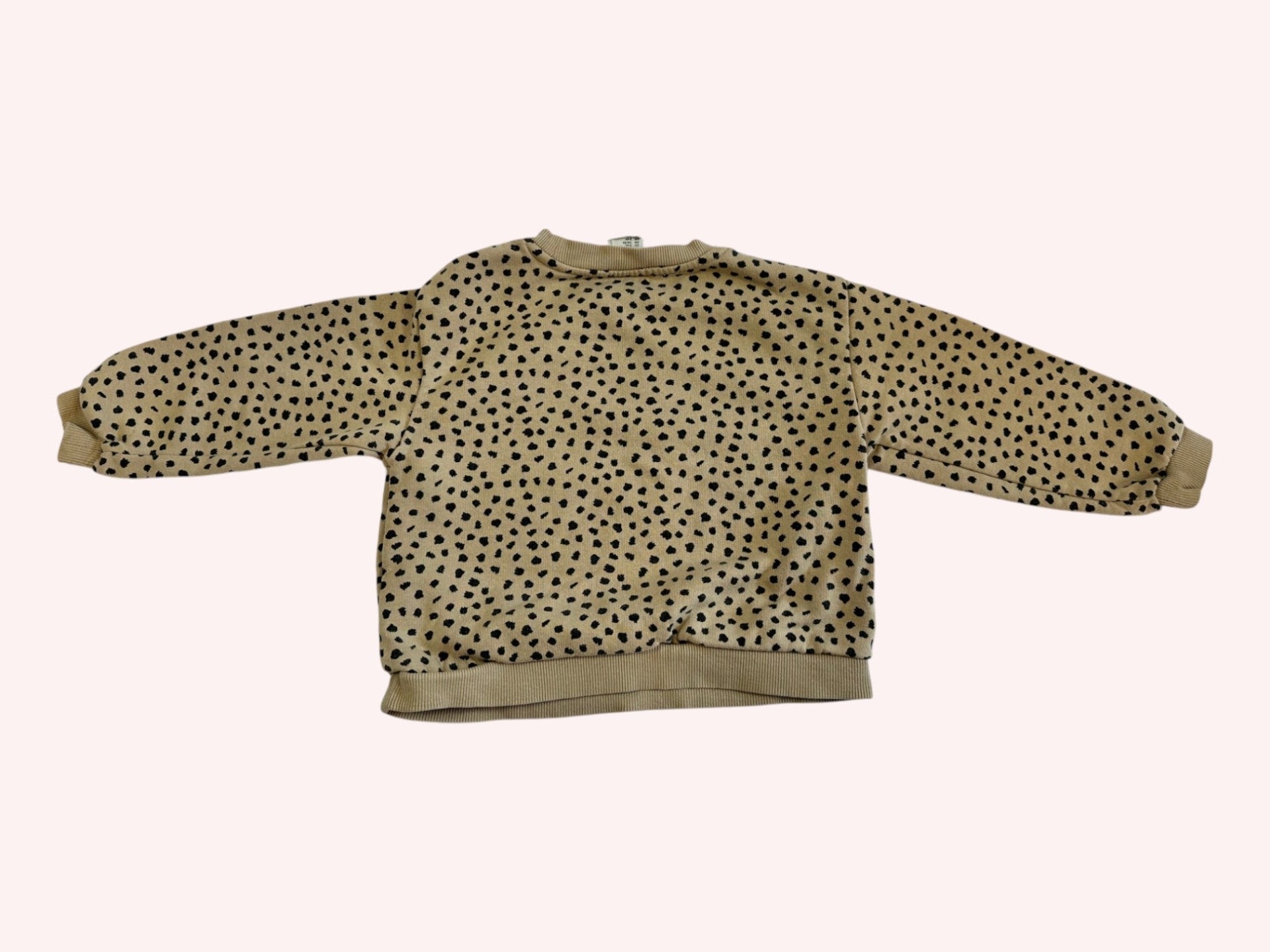 H&M Sweatshirt Beige Animal Print