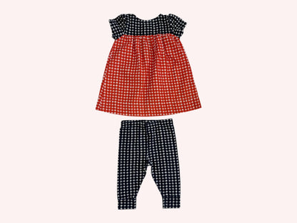 Petit Bateau Newborn Dress with Leggings