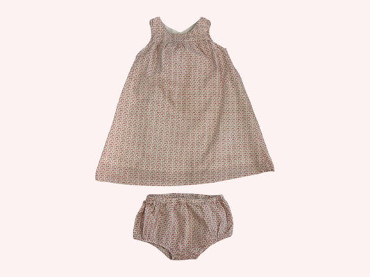 Bout'chou Dress with Bloomers Red