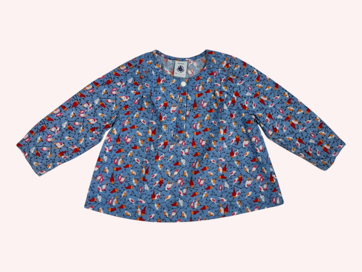 Petit Bateau Sweet Flower Blouse Blue