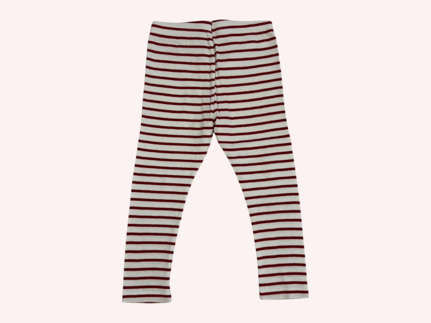 Petit Bateau Leggings Red with stripes