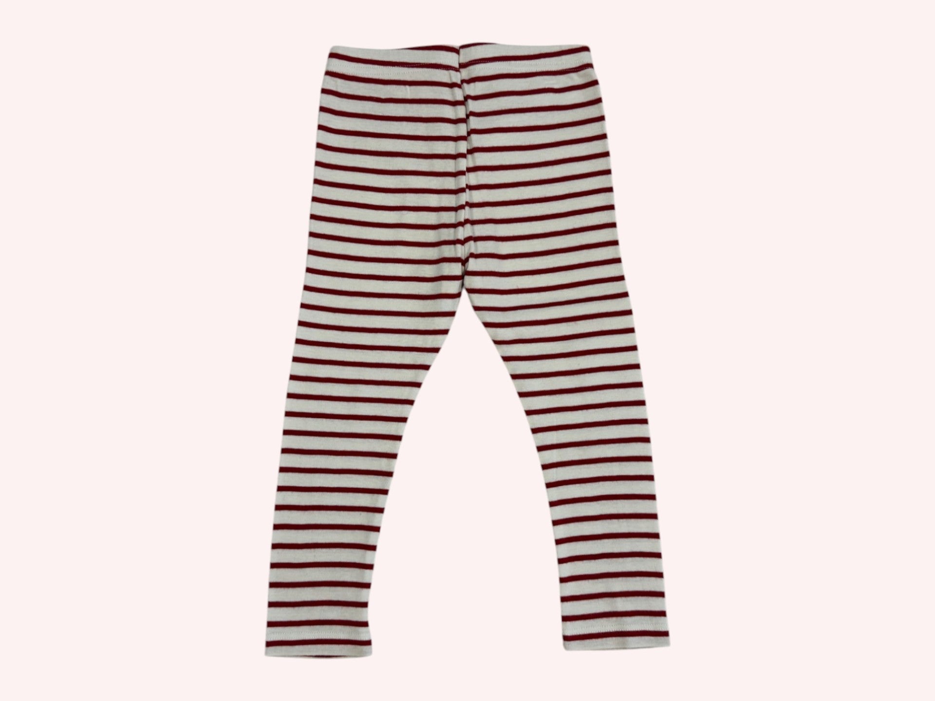 Petit Bateau Leggings Red with stripes