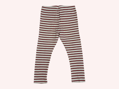 Petit Bateau Leggings Red with stripes