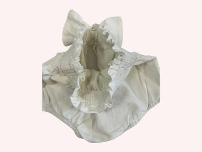 Baby Bloomers Cream with Bow
