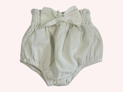 Baby Bloomers Cream with Bow