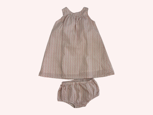 Bout'chou Dress with Bloomers Red
