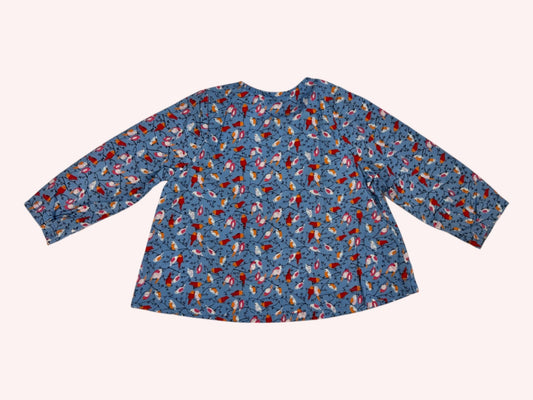 Petit Bateau Sweet Flower Blouse Blue