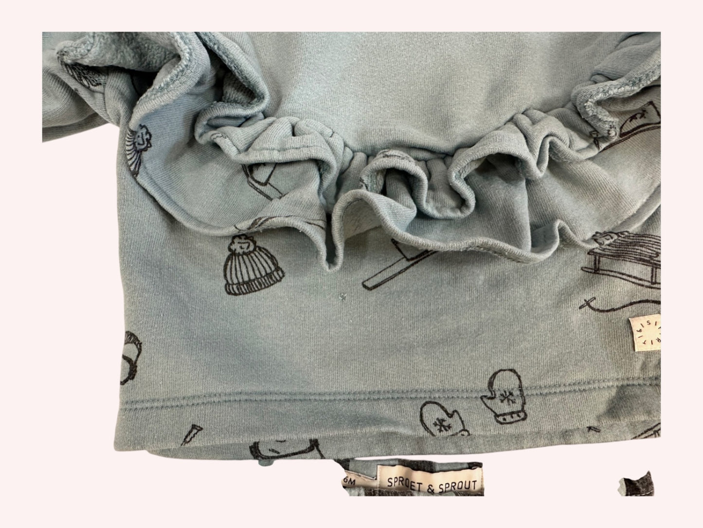 Sproet & Sprout Ruffle Sweatshirt and Leggings Blue