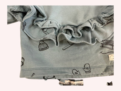 Sproet & Sprout Ruffle Sweatshirt and Leggings Blue