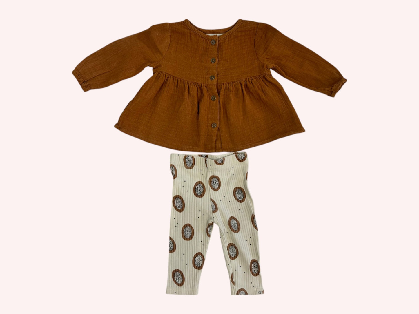 Your Wishes Sweet Blouse with Leggings