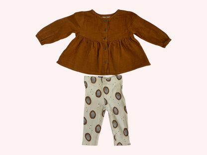 Your Wishes Sweet Blouse with Leggings