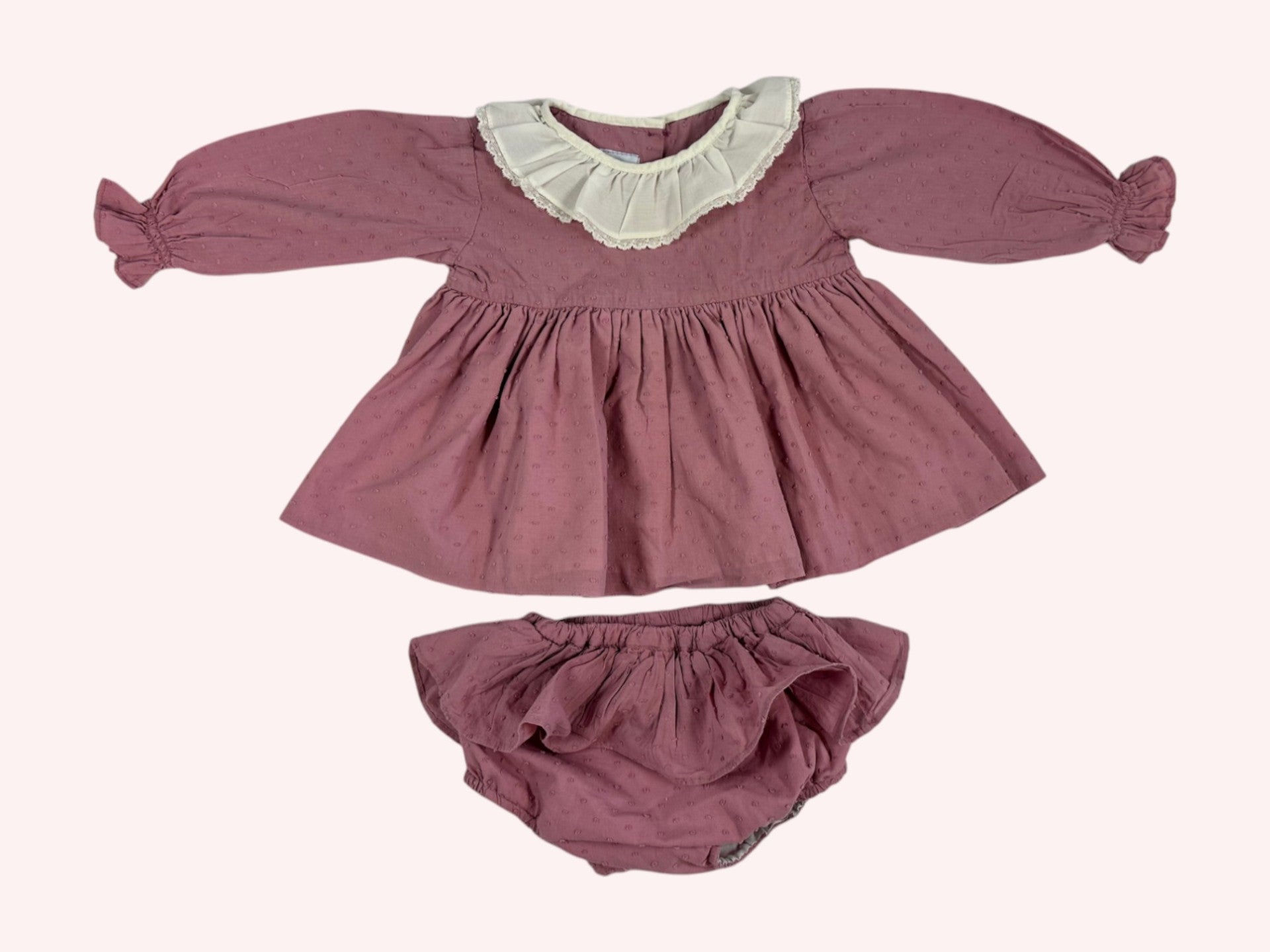 Camellie Boutique Dress With Bloomers Dusty Rose