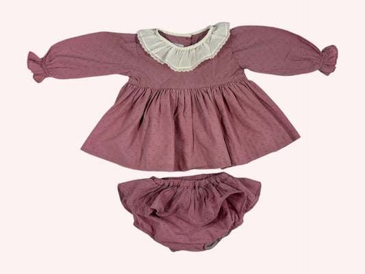 Camellie Boutique Dress With Bloomers Dusty Rose
