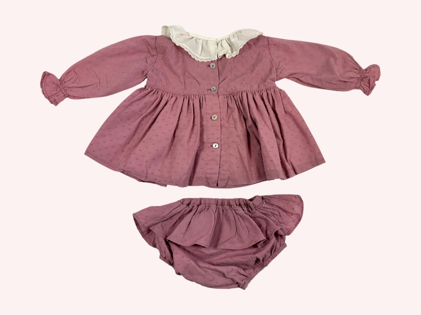 Camellie Boutique Dress With Bloomers Dusty Rose
