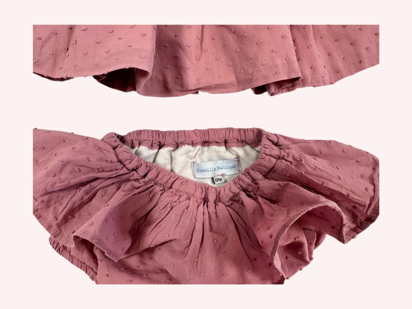 Camellie Boutique Dress With Bloomers Dusty Rose